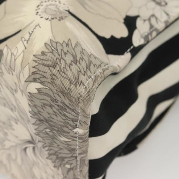 BURBERRY Tote Bag Canvas Black Silver Auth 135811 - Picture 14 of 16